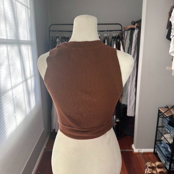 Sovere | Revolve | Drift Knit Tank | Choloate | Size XS - Picture 2 of 7